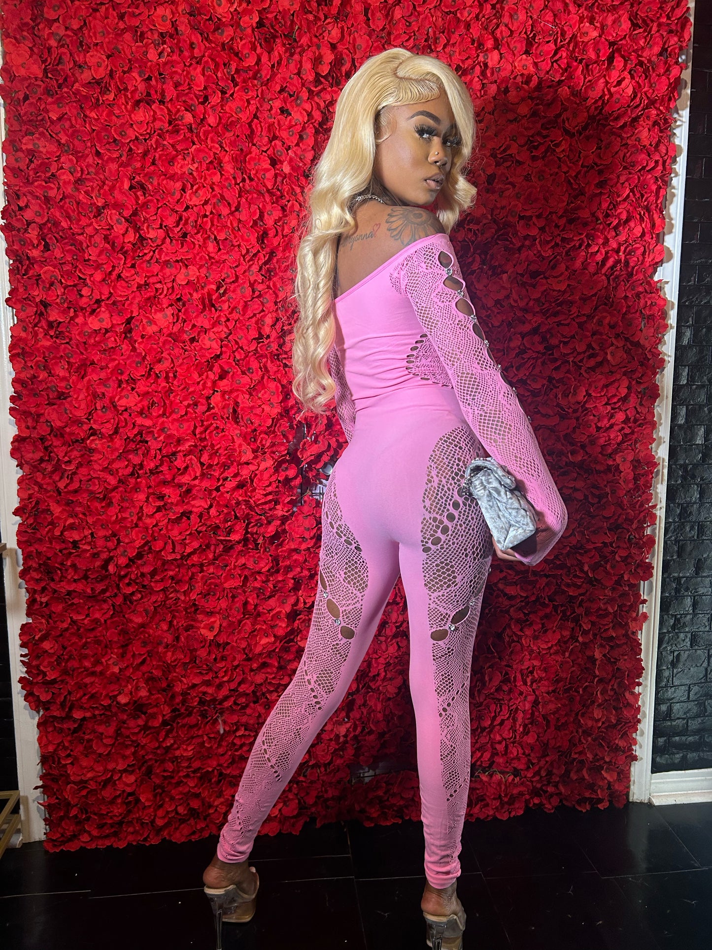 Mesh jumpsuit