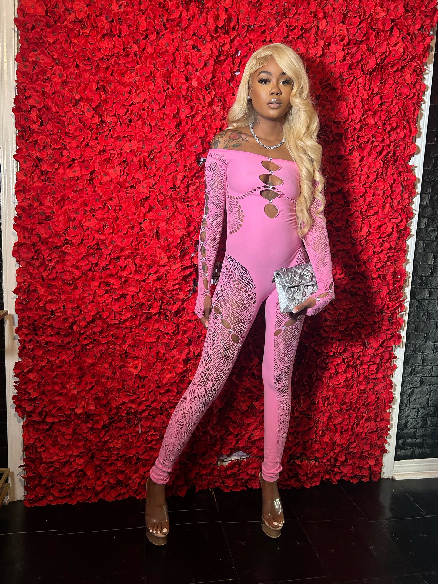 Mesh jumpsuit