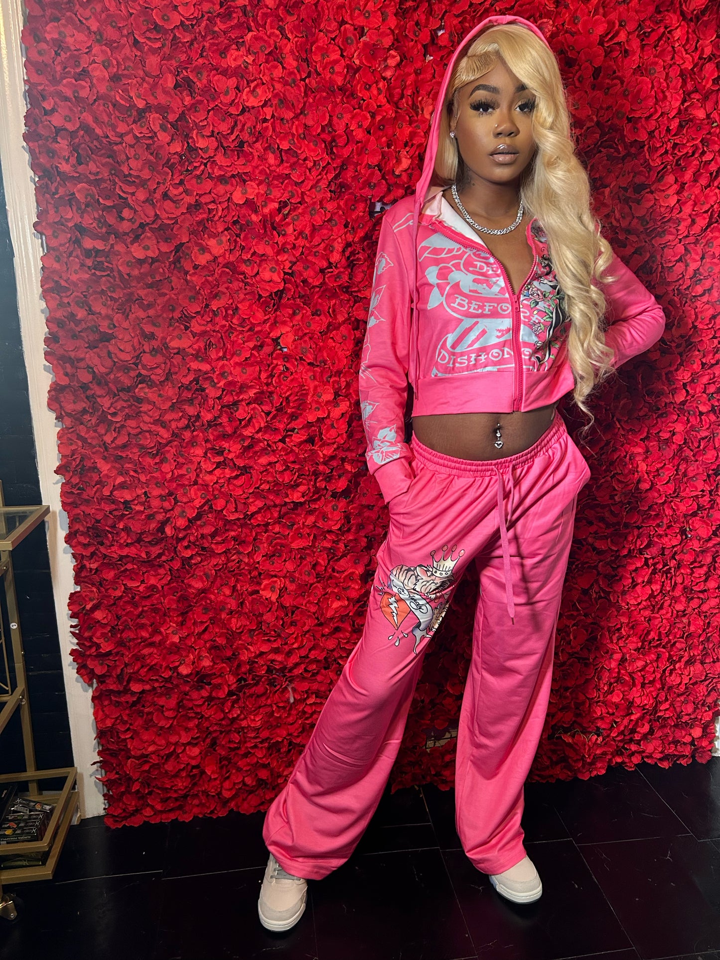 Ed Hardy Jumpsuit ( Pink )